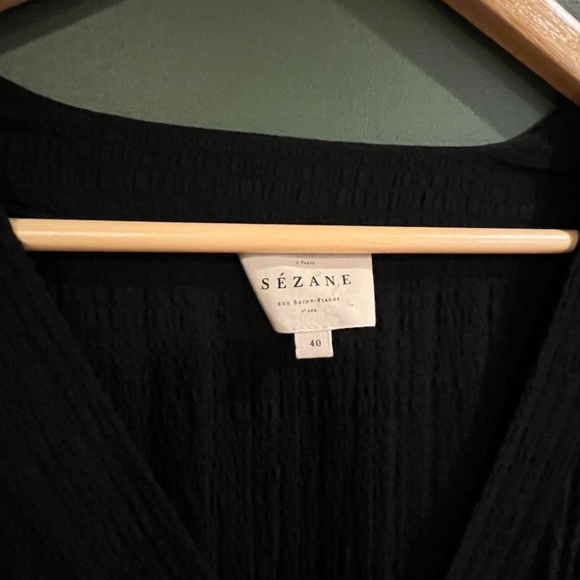 Sezane Gizeh Dress Noir. - Size 40 - Picture 5 of 6
